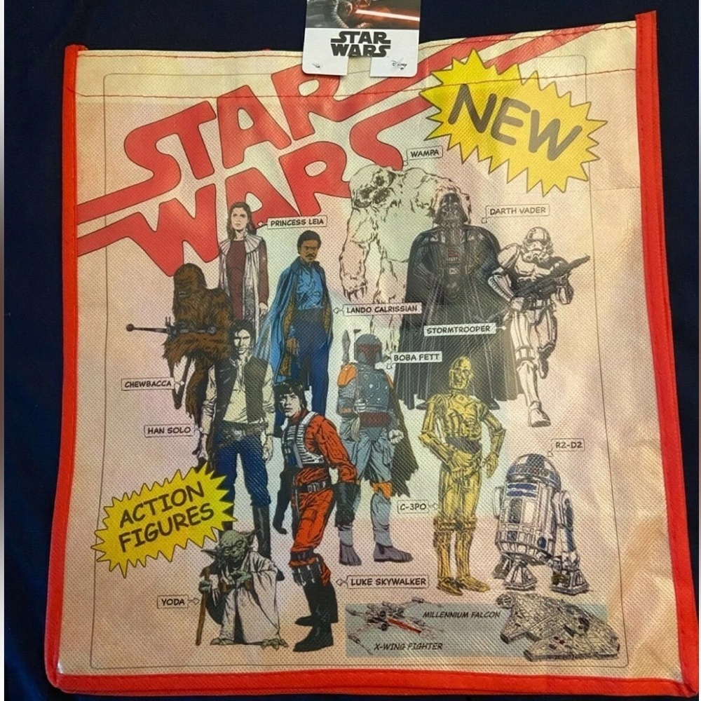 Star Wars Action Figures Vintage shopping reusable foldable Tote Bag